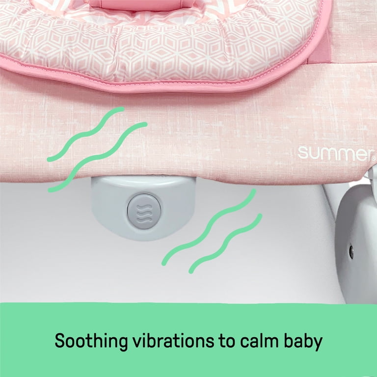 Summer by Ingenuity 2-in-1 Bouncer & Rocker Duo, Pink photo 6