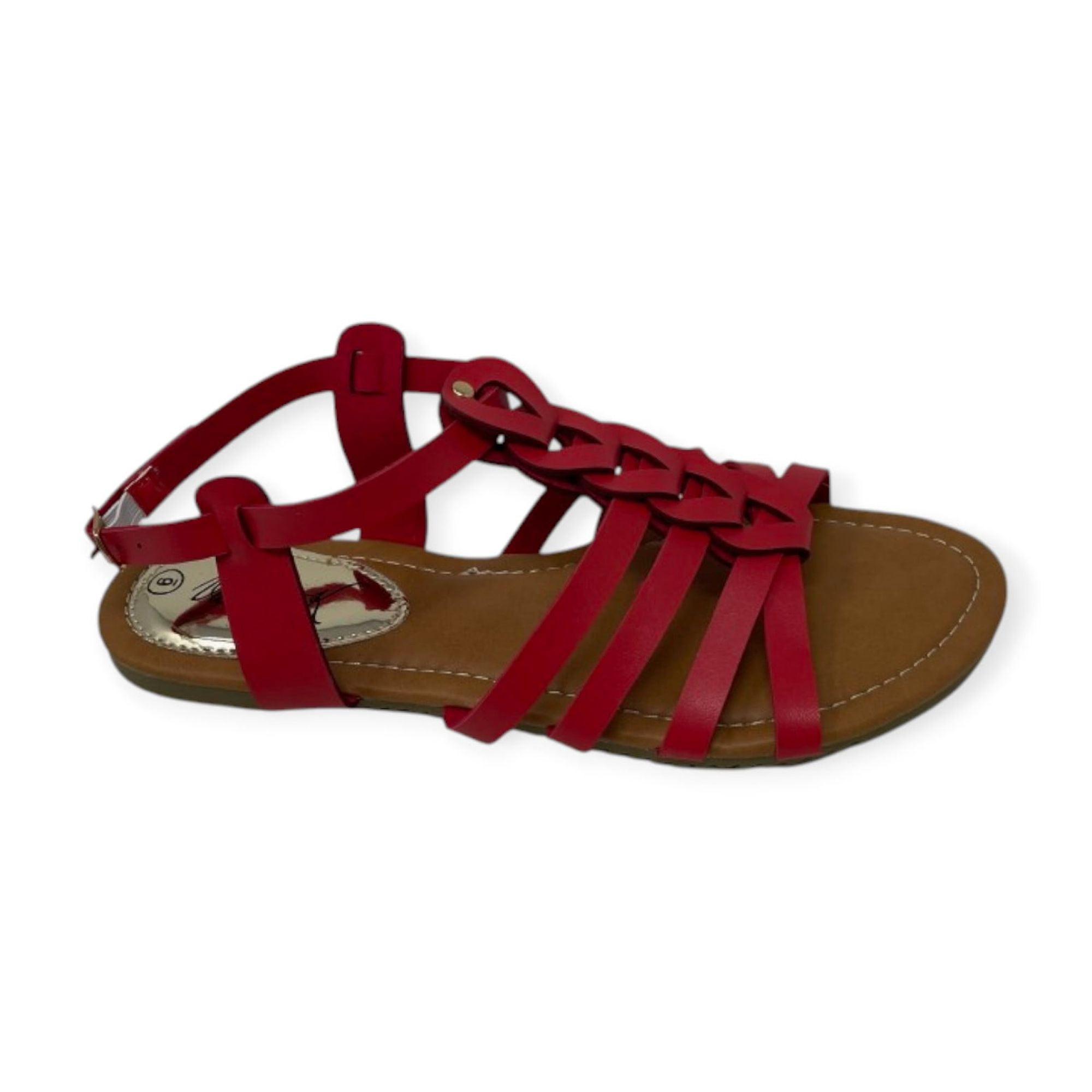 Victoria K Women's Gladiator Multi Loops Braid Sandals