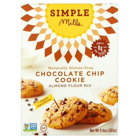 Simple Mills Chocolate Chip Cookie Almond Flour Mix, 9.4 oz, 6