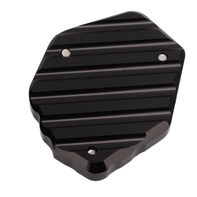Side Stand Enlarge Pad, Kickstand Extension Plate Easy Installation High Strength Rustproof for Motorcycle Accessories Black,