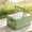 Green, variant on LiUMX Foldable Storage Box with Lid-Table, 14.37x10.43x7.28in Plastic Organizer Basket for Camping, Home, Picnic, Multi-Color Handheld Carrier