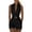 A01-Black, variant on Yeaiivve Dressy Romper for Women Casual Belted Short Jumpsuit Deep V Halter Collared Overalls Elegant Office Business Work Platsuits with Pockets Khaki,S