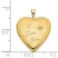 thumbnail image 4 of 14K Yellow Gold Charm Pendant Locket Diamond 24 mm 20, 4 of 4