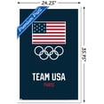 thumbnail image 3 of Team USA - Logo Blue Wall Poster, 22.375" x 34" Framed, 3 of 5