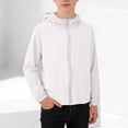 thumbnail image 5 of snilers Kids Zip Up Hoodie Girls Boys UPF 50+ Sun Protection Jacket Long Sleeve Hooded Cooling Shirt Outerwear 0-15 Years, 5 of 9