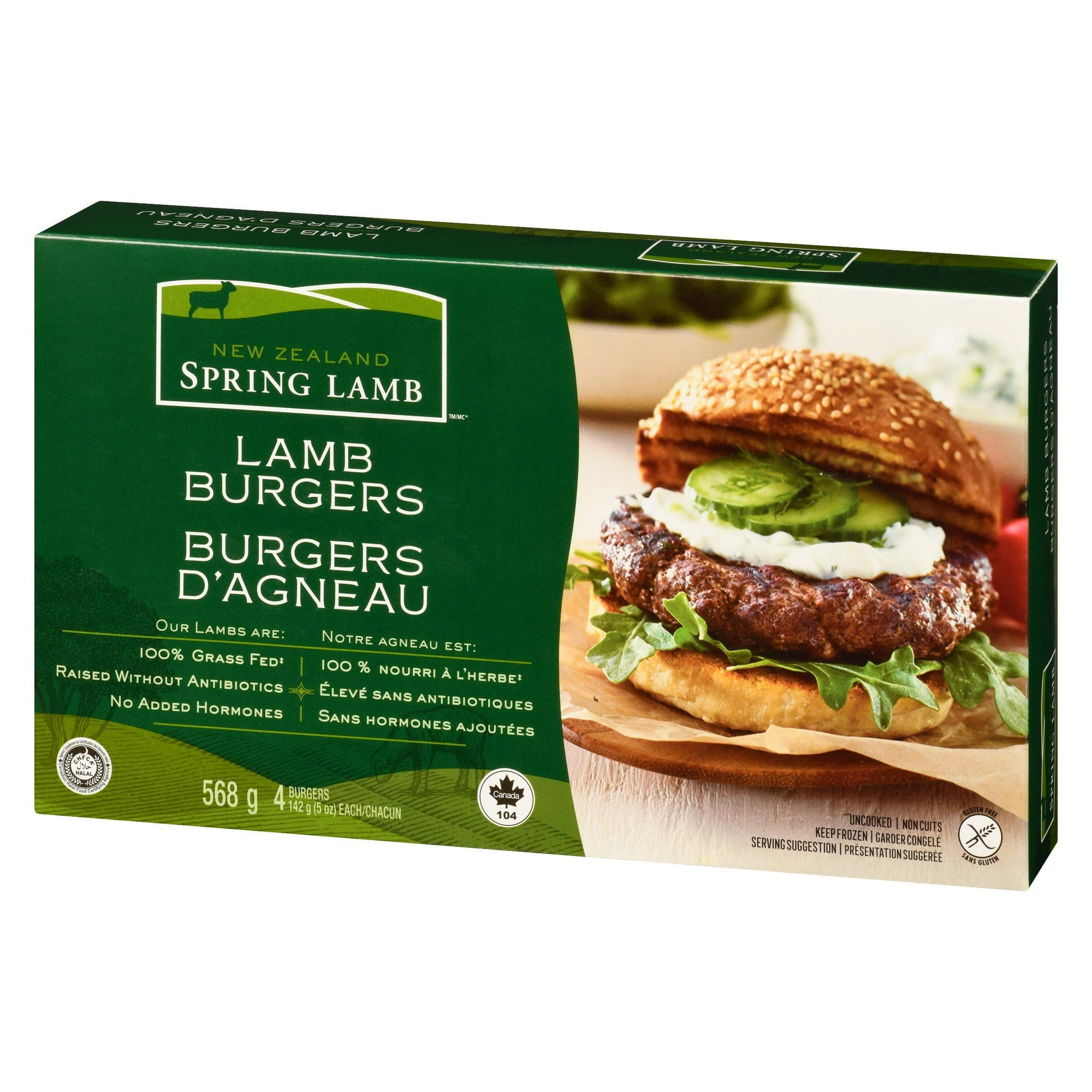 NEW ZEALAND SPRING LAMB - LAMB BURGERS, NEW ZEALAND SPRING LAMB