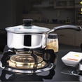 thumbnail image 4 of Casserole en Acier Inoxydable avec Couvercle Poignée Unique Pot à Soupe Pot à Lait Style Aléatoire, 4 of 8