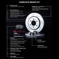 thumbnail image 3 of R1 Concepts Front Brakes and Rotors Kit |Front Brake Pads| Brake Rotors and Pads| Optimum OEp Brake Pads and Rotors| Hardware Kit|fits 1993-1998 Lincoln Mark VIII, 3 of 5
