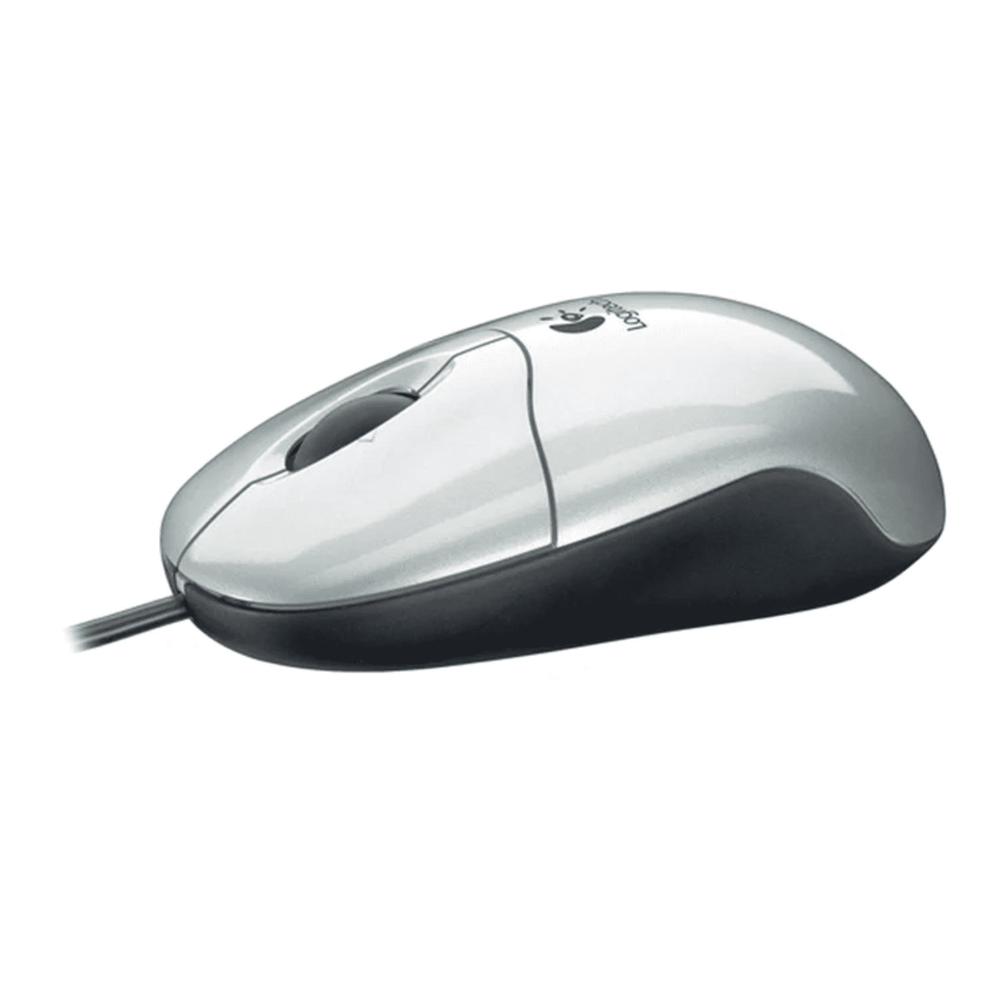 Logitech Pilot Optical Mouse 931781-0914 Silver Wired USB + PS/2