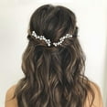 thumbnail image 3 of Bride Wedding Hair Pins Silver Crystal Bridal Hair Pieces Rhinestone Hair Accessories for Women and Girls (pack of 2) (A-Silver), 3 of 4