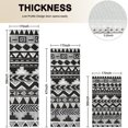 thumbnail image 4 of Black Geometric Triangle Chevron Pattern Kitchen Rugs Sets Of 3,Kitchen Runner Rugs Non Skid Washable,Decorative Kitchen Floor Mats for Kitchen,Sink,Laundry,17"x30"+ 17"x47" + 17"x59", 4 of 6