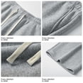 thumbnail image 5 of Men's Capris Summer High Waist Pull On Casual Knit Capri Pants Soft Loungewear with Pockets Gray S, 5 of 5