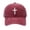 Wine Red, variant on LSONABXA Blackish Green Baseball Caps for Women Men's Washed Cotton Embroidered Baseball Cap Adjustable Dad Hat For Independence Day & Casual Wear Baseball Caps for Women