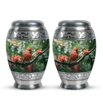 SUBSH Cardinal Cremation Urn - Small Urns for Human Ashes - Cremation Urns for Burial - Adult Cremation Urns - Cremation Urns for Adult Ashes Women - (3 inch Pack of 2)