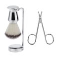 thumbnail image 1 of Set de Cepillos de Afeitar Para Hombres con Bigote de Nariz Y Bigote Cortador de Tijera Sunnimix Sistema de cepillo de afeitar de los hombres, 1 of 8