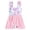 Bright pink, variant on Langwyqu Summer Girls Fish Scale Print One Piece Swimsuit Flare Ruffle Bathsuit