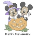 thumbnail image 2 of Boy's Mickey & Friends Halloween Vampire Mickey & Minnie Graphic Tee White Large, 2 of 4
