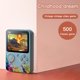 thumbnail image 1 of G5 Built-in 500 Games Consola de video retro Reproductores de juegos de bolsillo (Azul cielo), 1 of 6