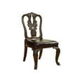 thumbnail image 5 of Bowery Hill Wood Brown Dining Set Round Premium Upholstered 60" Unassembled, 5 of 11