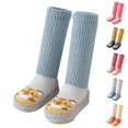 thumbnail image 4 of Otqutp Casual Shoes for Girls Autumn and Winter Cute Children Toddler Shoes Flat Bottom Non Slip Long Tube Sock Shoes Warm and Comfortable, 4 of 5