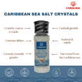 thumbnail image 3 of Coralina Caribbean Sea Salt Crystals – Coarse & Crunchy, Solar Evaporated for Purity. Enhances Meats, Seafood & Cocktails. Refillable Ceramic Grinder. Gluten-Free, 3 of 5