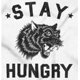 thumbnail image 2 of Stay Hungry Foodie Tiger Wolf Workout Unisex Fleece Graphic Zip Up Hoodie Brisco Brands 4X, 2 of 5