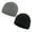 [2-pack]Fleece Hat（Black&Grey）, variant on Cotton Slouchy Beanie Hat Stretch Hip-Hop Warm Skull Caps Unisex Baggy Lightweight Beanie for Women