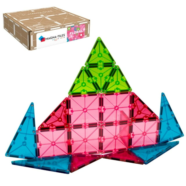 Set de construcción MAGNA-TILES Color Shop Floral, 20 piezas