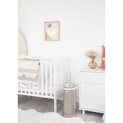 Ubbi Stainless Steel Diaper Pail, Odor Locking, No Special Bag Required, Award-Winning, Registry Must-Have, Taupe, Toddler, Newborn