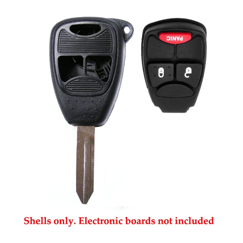 New Uncut Replacement Shell Case for Chrysler Dodge Jeep Remote Head Key Fob 