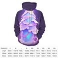 thumbnail image 2 of Glowing Purple Christmas Tree Men's Women New Sweatshirt Hoodie Men's Plus Size Sweatshirt Hooded Sweatshirt 3d Printed Street Men's Cloth, 2 of 6