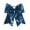 Navy blue, variant on Women's Sequin Cheer Hair Bow - 6702