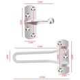 thumbnail image 4 of Door Guard Restrictor Security Catch Strong Heavy Duty Safety Lock Chain, 4 of 4