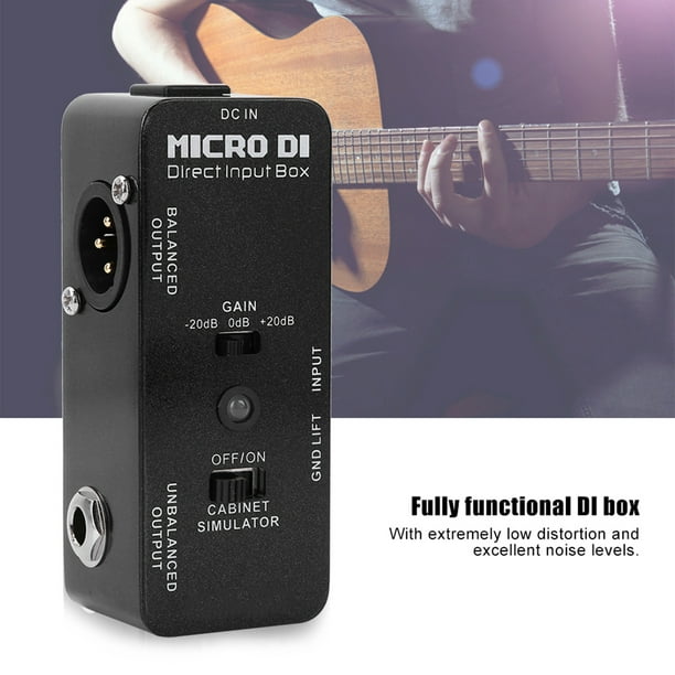 Effecteur De Guitare Professionnel Micro DI DI Box à Faible