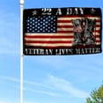 thumbnail image 3 of Cayyon 22 A Day Veterans Grommet Flag Veteran Lives Matter Flag 3x5Feet Banner with 2 Brass Grommets, 3 of 4