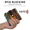 thumbnail image 4 of Small Wallet For Women Bifold Leather Pocket Coin Credit Card Holder With RFID Blocking Outdoor Café at Night, 4 of 6