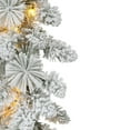 thumbnail image 2 of Holiday Time 9' Pre-lit Flocked Christmas Garland, Green, 2 of 4