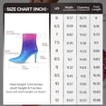 thumbnail image 6 of RONILURN Women's Rhinestone Ankle Boots Pointed Toe Stiletto High Heel Dressy Colorful Gradient Fashion Booties Dress Boots for Party & Special Occasions, 6 of 6