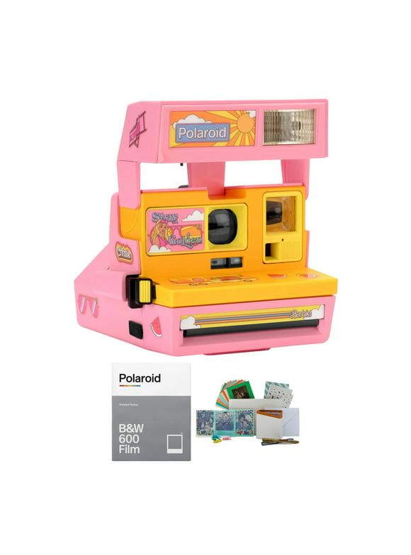Polaroid 600 Instant Film Camera (Malibu Barbie) with Instant Film and Film Kit