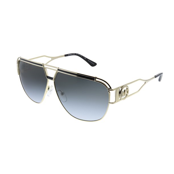 Michael Kors Vienna MK 1102 Metal Womens Aviator Sunglasses Light Gold ...