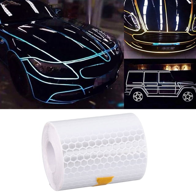 Car Reflective Tape Strip Stickers Safety Warning Decal Highly Reflective for Vehicles, Ships, Fairways, and More
