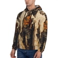 thumbnail image 3 of Xecao Vintage Style Elk Pattern Men's Adult Pullover Hoodie,Hooded Sweatshirt-Medium, 3 of 7