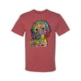 thumbnail image 3 of Dean Russo Sweet Poodle Dog Lover Men's Graphic T-Shirt, Vintage Heather Red, XX-Large, 3 of 6