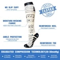 thumbnail image 5 of 7 Pairs Compression Socks for Men & Women 15-20 mmhg Graduated Athletic for Running Nurses Shin Splints Flight Travel, 5 of 7