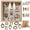 off-white, variant on Joyesplay Diy Mini Museum Silhouette Box – Celebrate Your Unique Memories in Style, Shadow Box Frame Kit with Gold Miniature Museum and Figurines (Black)