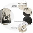 thumbnail image 5 of Small Stall Shower Curtain 36x78 Inch Narrow Half Size Black Beige Rustic Bear Bath Curtains Bathroom Decor Farmhouse Country Wildlife Woodland Waterproof Fabric Shower Curtain Set with Hooks 36 Inch, 5 of 6