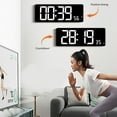 thumbnail image 6 of Colorful LED Clock With Multiple Functions Including Time Date And Temperature Display Customizable Brightness, 6 of 9