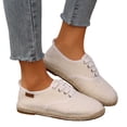 thumbnail image 4 of Womens Shoes,Espadrilles Hollow Platform Solid Color Breathable Comfortable Espadrilles for Walking,Shoes for Women,Z02 White,6.5, 4 of 9