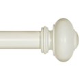 thumbnail image 4 of Ivilon Drapery Window Curtain Rod - Knob Design, 1 Inch Rod, 120 to 240 Inch. Ivory/White, 4 of 7