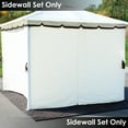 thumbnail image 7 of Sunnydaze 103" x 80.25" 4-Piece Gazebo Sidewall Set, Cream Polyester Curtains, 7 of 7
